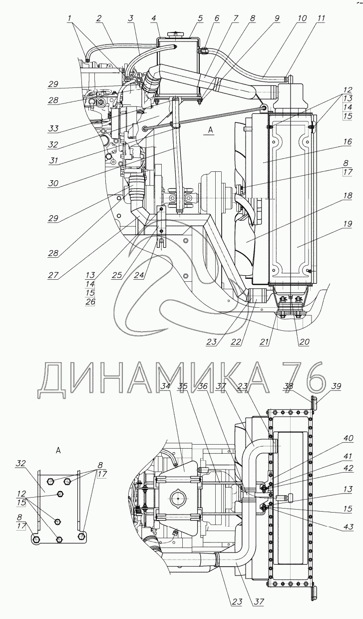 Схема охлаждения мтз печка