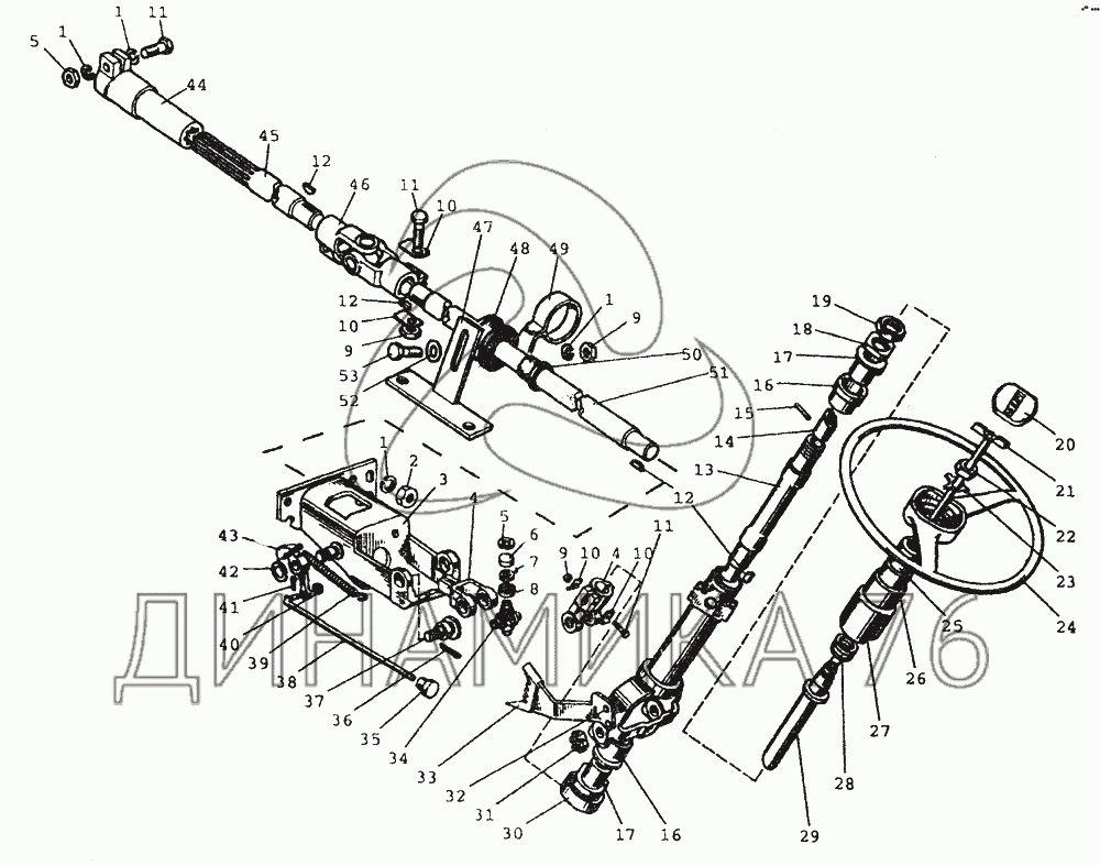 Рулевой механизм мтз 80 схема