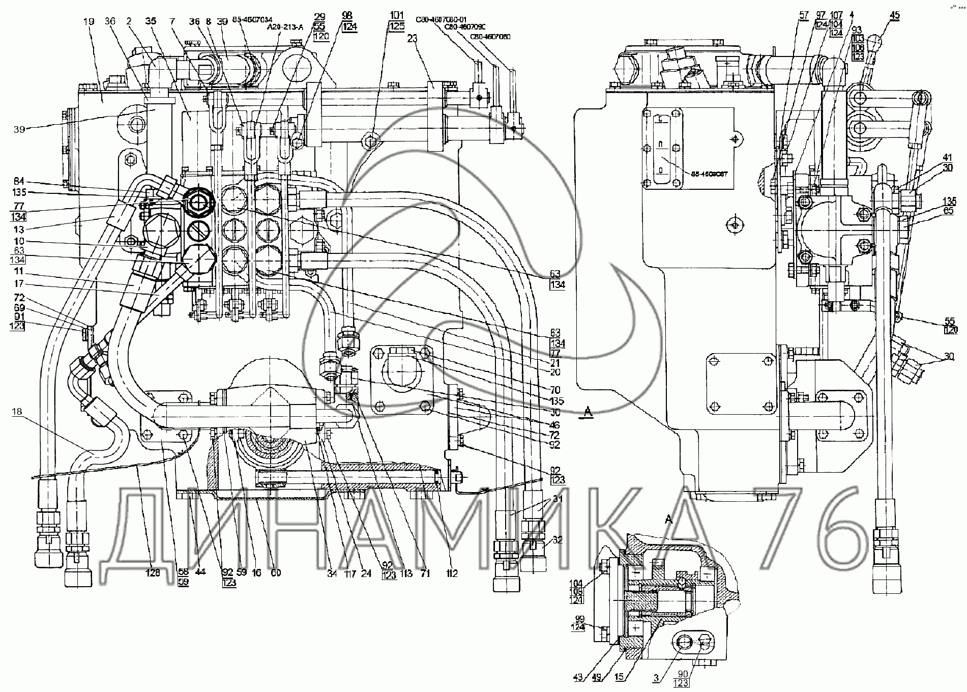 Схема распределителя мтз 1221