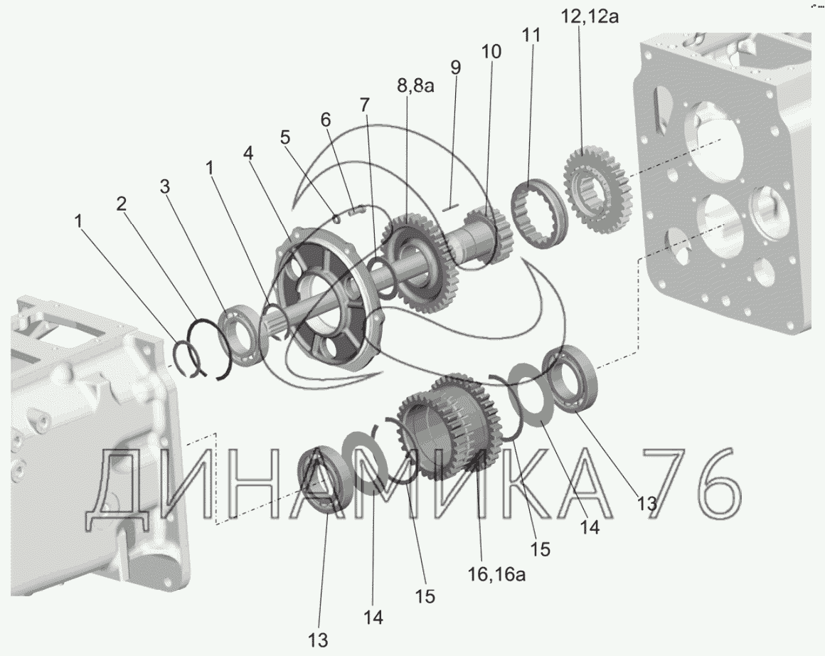 Механический понижающий редуктор/механический ускоритель на Беларус-892