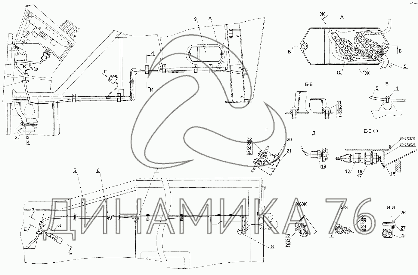 Схема подключения разъема прицепа (распиновка розетки фаркопа)