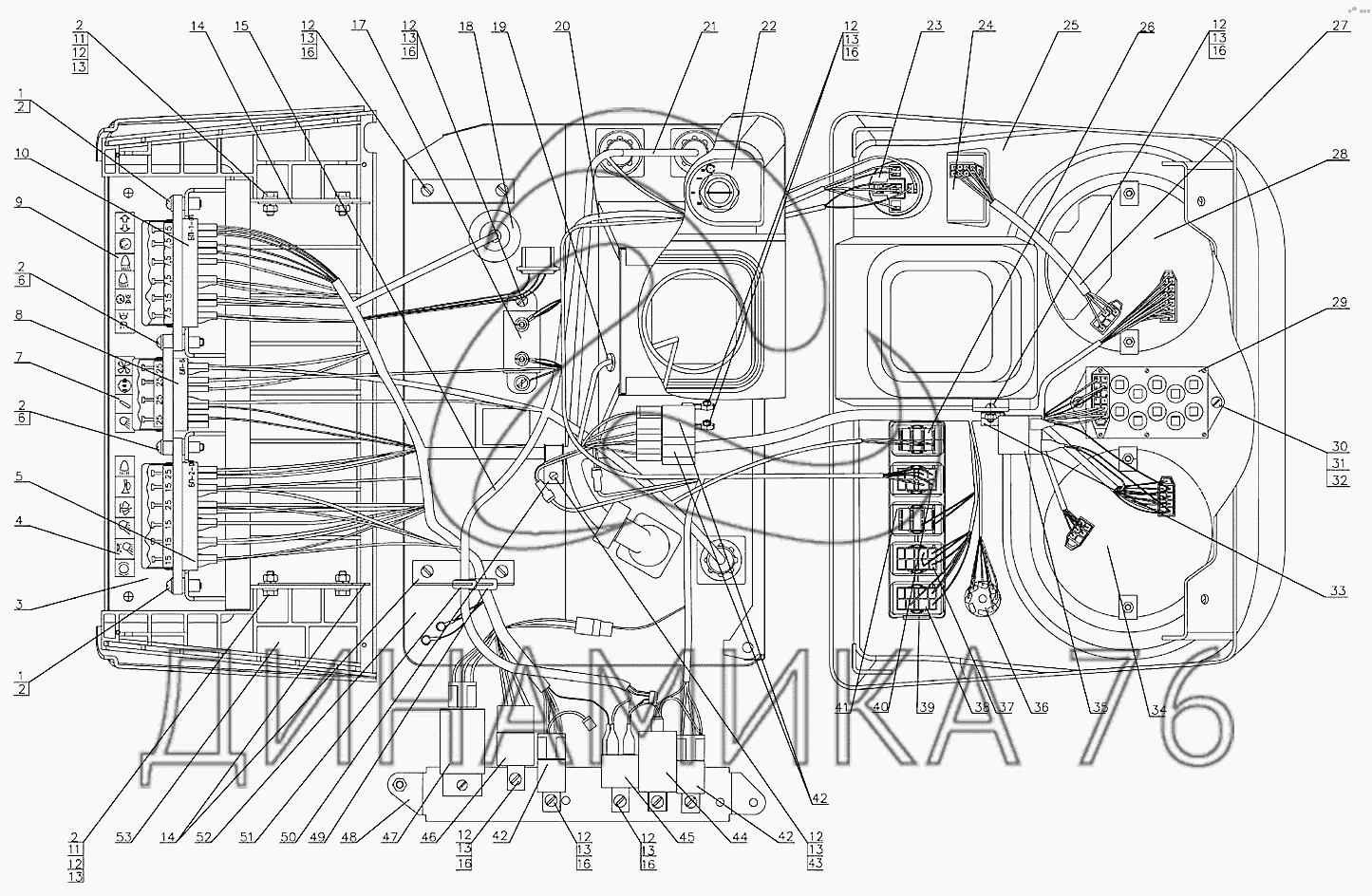 Схема предохранителей мтз 1523