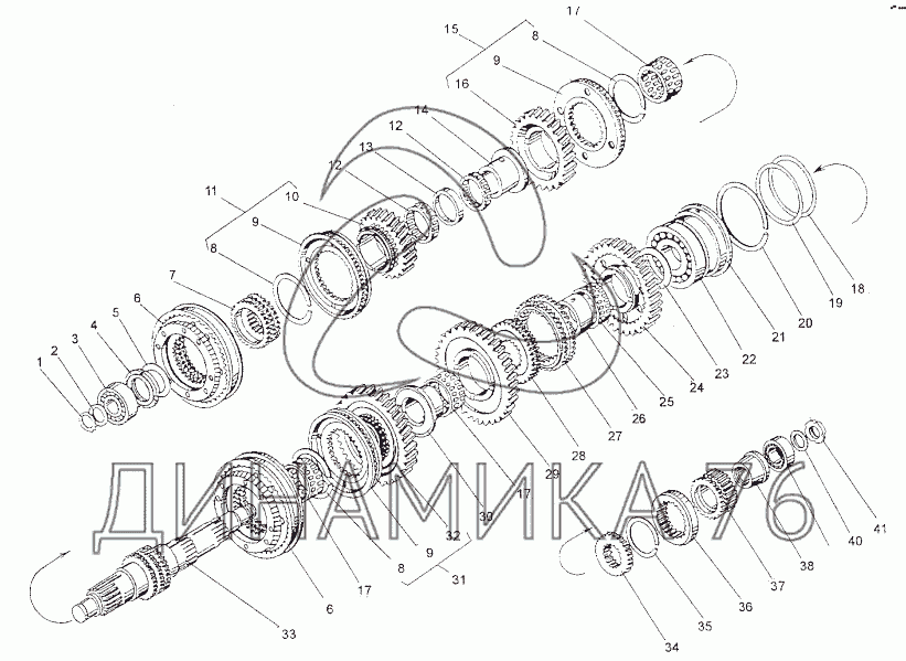 Кпп маз 202 схема