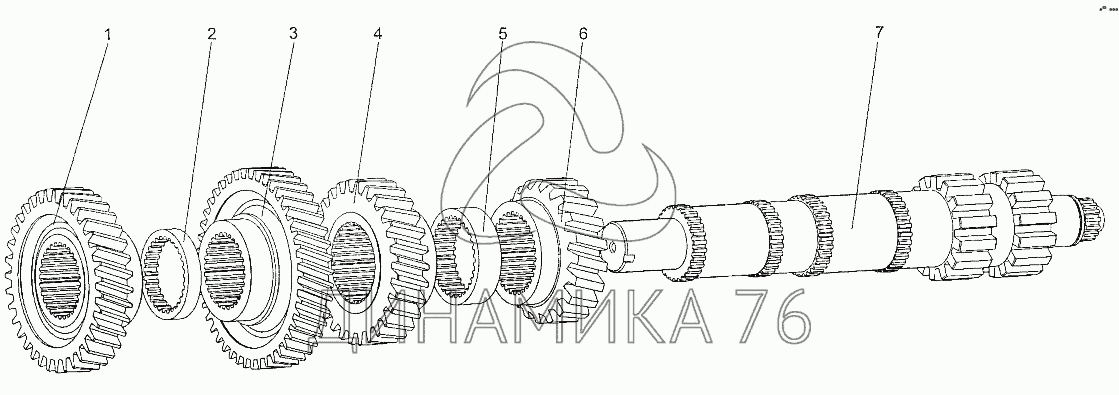 Кпп маз 202 схема