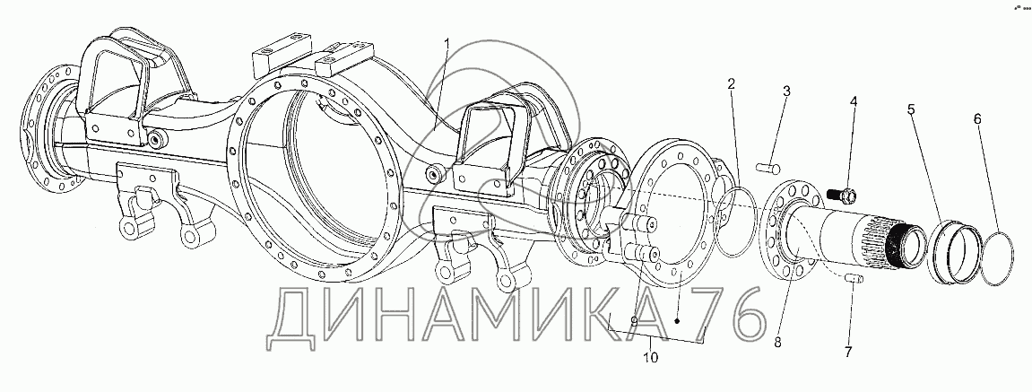 Ступица передняя камаз 5490 схема