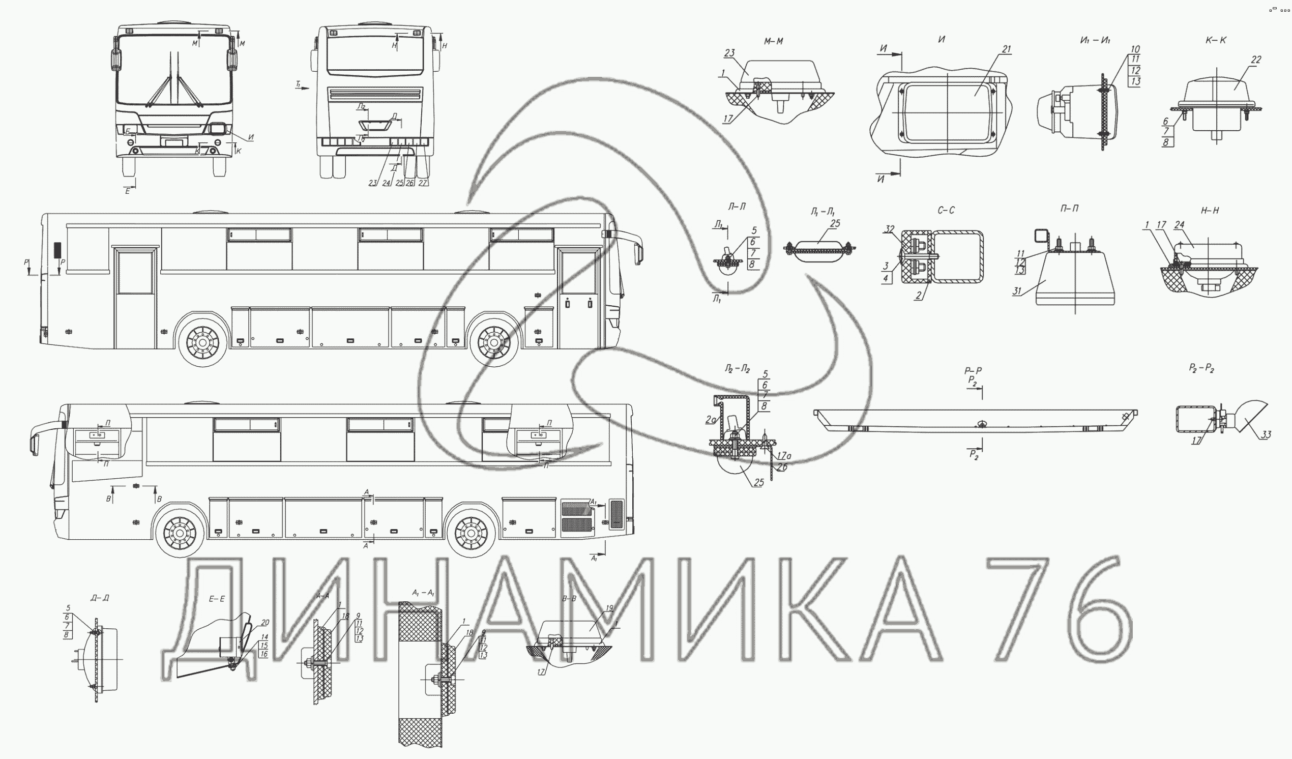 Пневмосистема автобуса нефаз 5299 схема