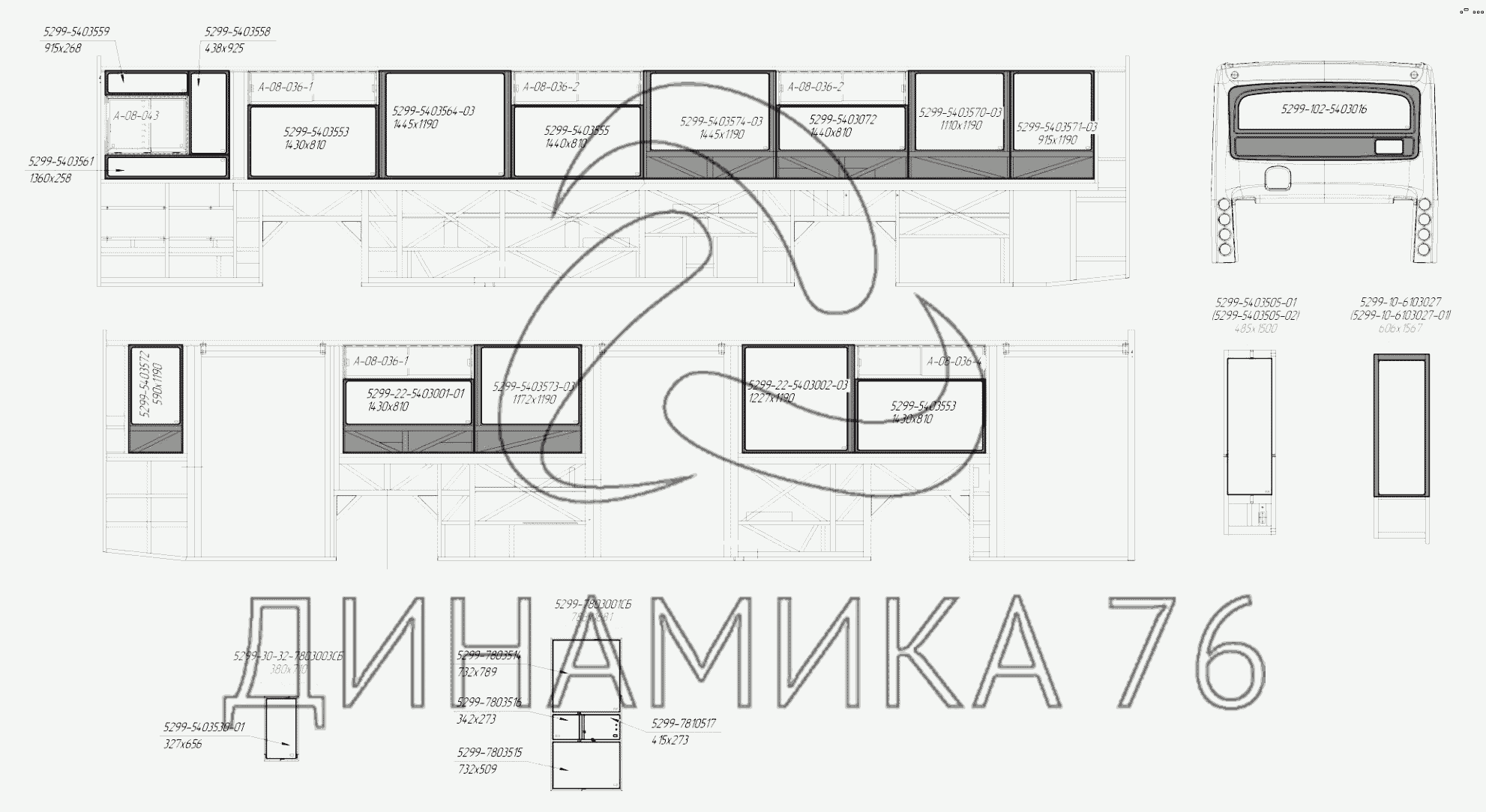 5299-302-5000300 - Установка маршрутоуказателей на НефАЗ-5299-30-52