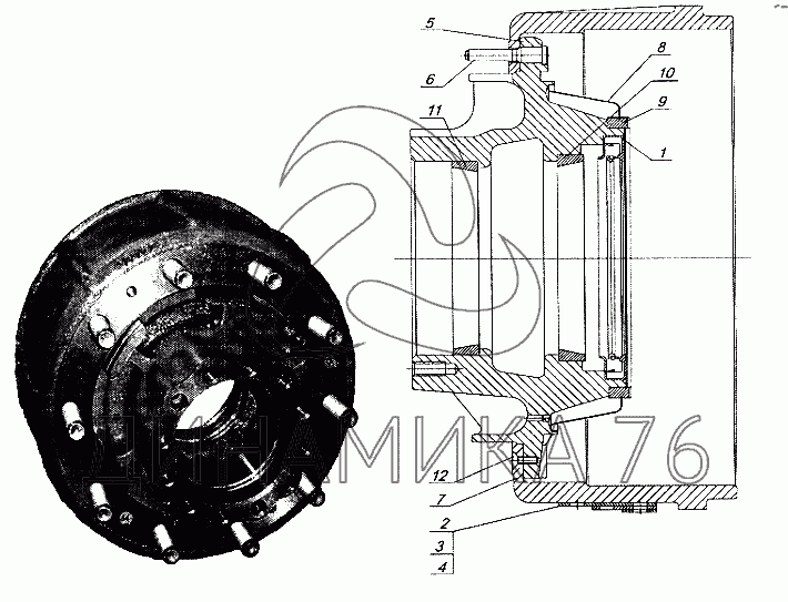 Тормозной барабан камаз 5320 чертеж
