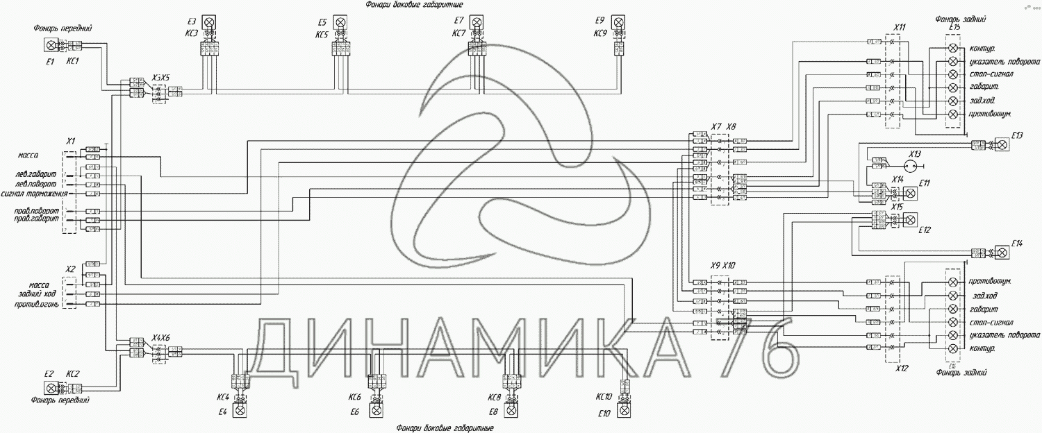 Э4 схема электрических соединений