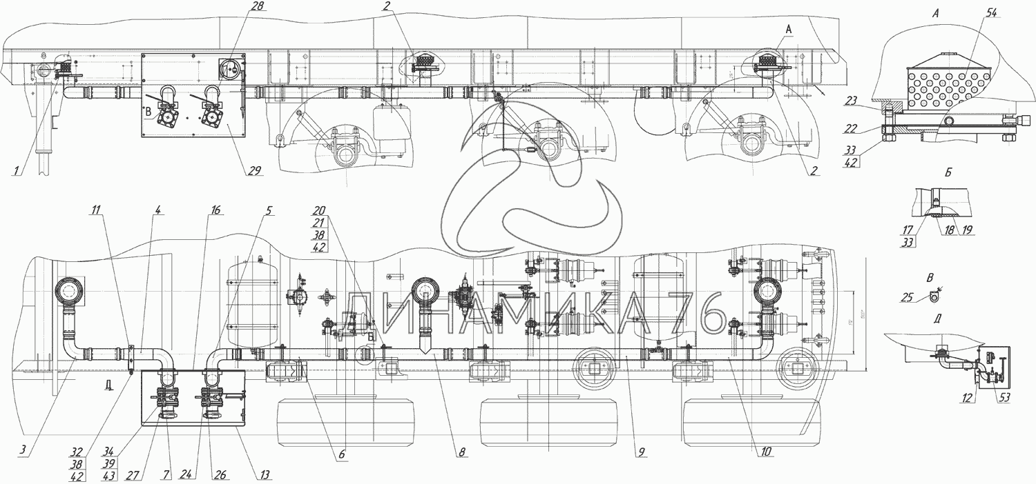 Ппц-96741 схема трубопроводов