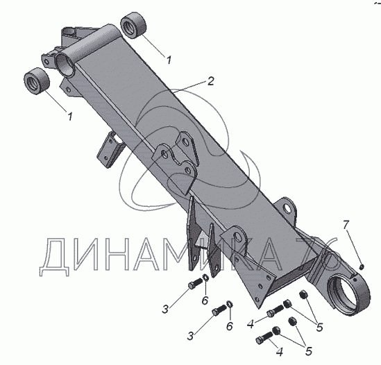 Схема подрамника ока