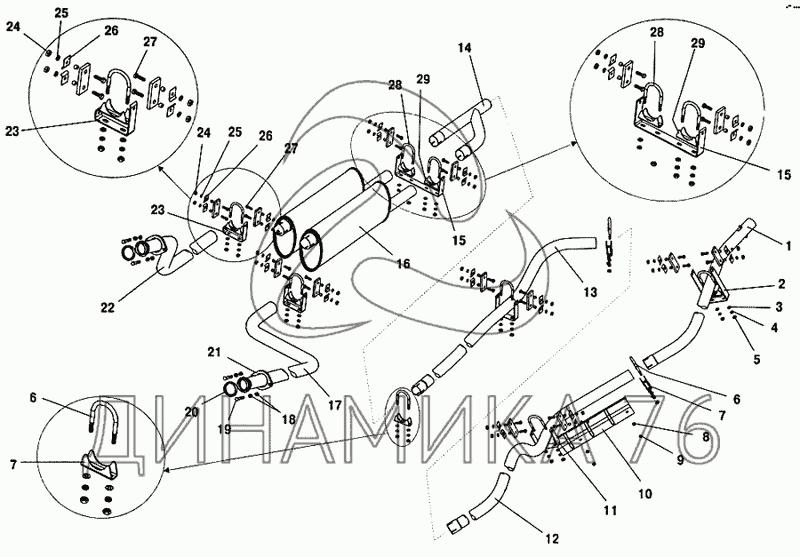 Система отопления паз 32053 схема