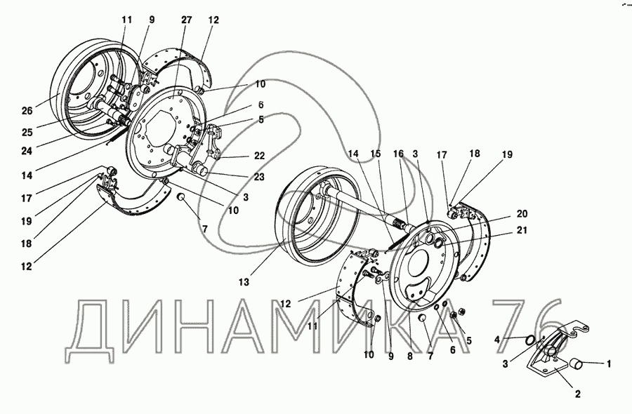 Тормозные Механизмы Передних И Задних Колес (Пр-Во АО "КААЗ") На.