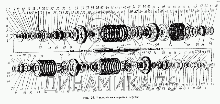 Схема коробки к 700