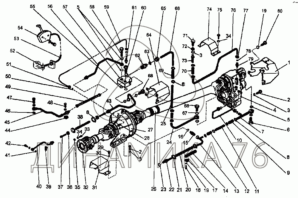 К 744 схема гидравлическая