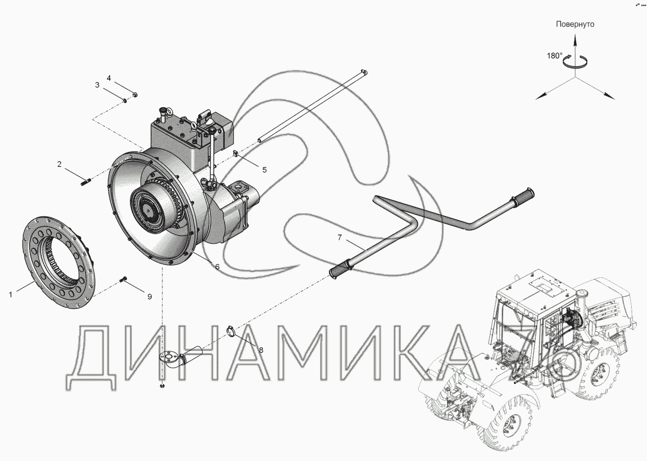 Схема редуктора привода насосов к 700