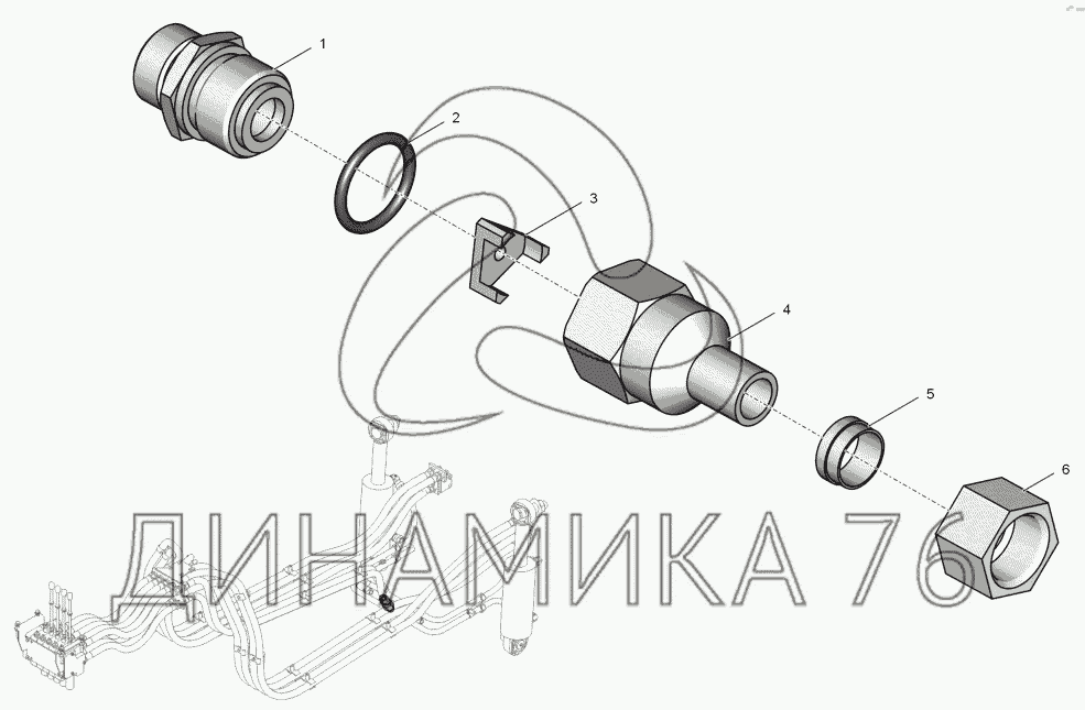 Гидросистема к 744р2 схема