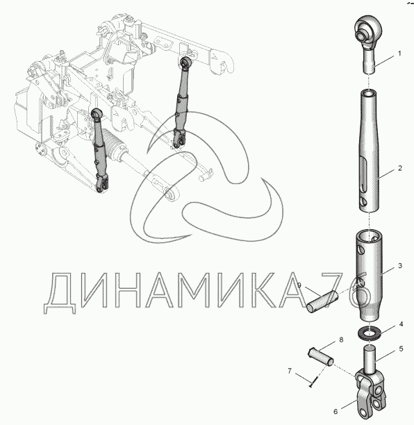 Вертикальный шарнир к 700