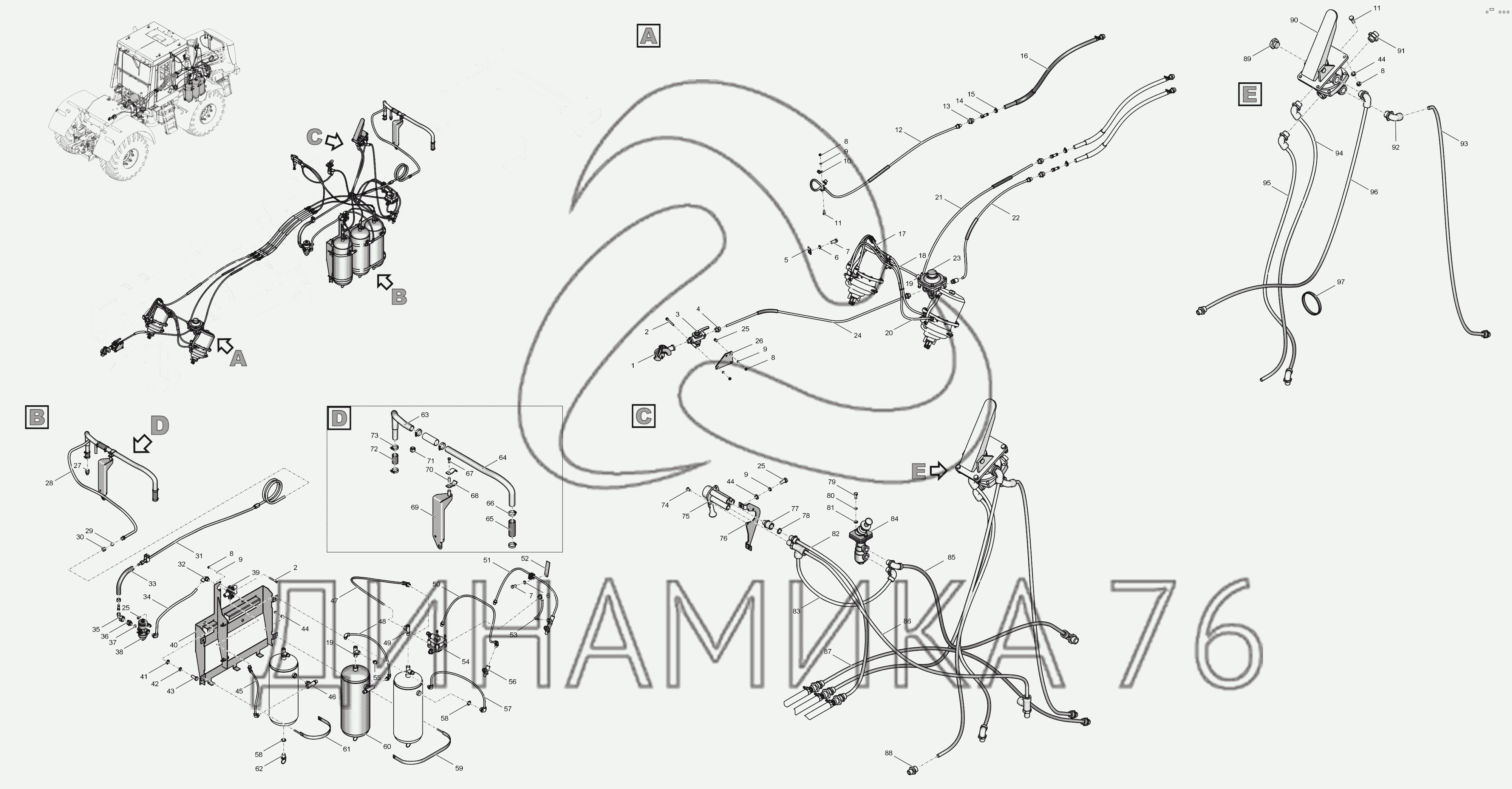 Схема тормоза к 744