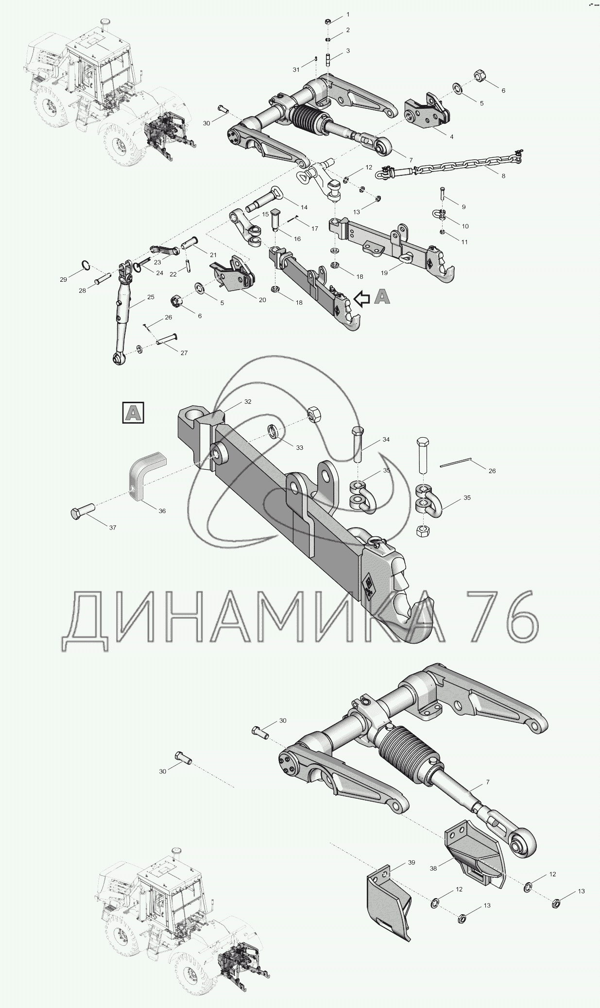 Навеска к 700 схема