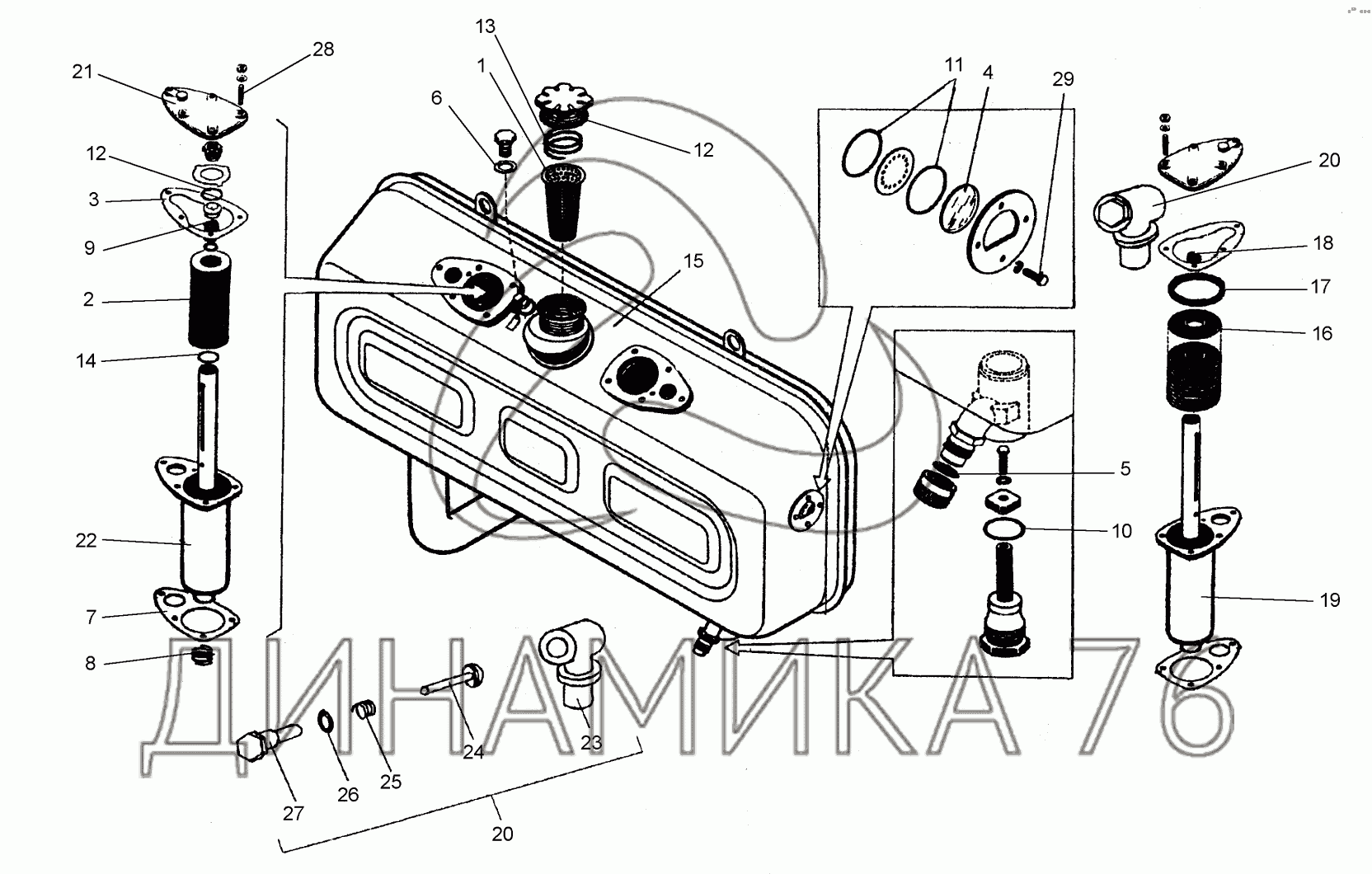 Гидробак к 700 схема