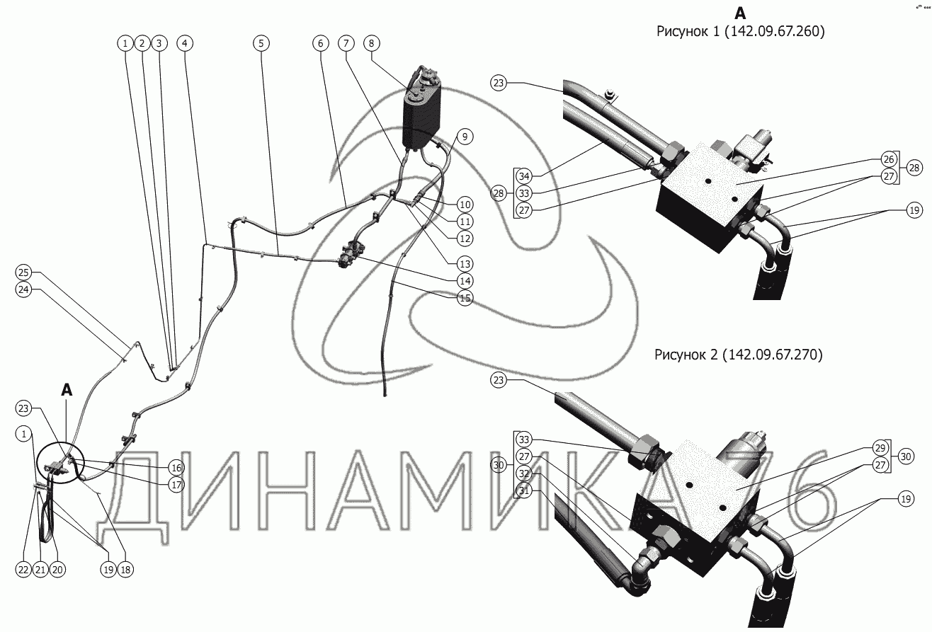 Схема предохранительной муфты мотовила