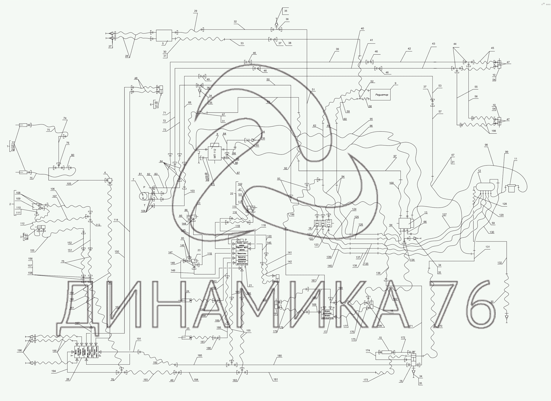 Электрическая схема комбайна акрос 580