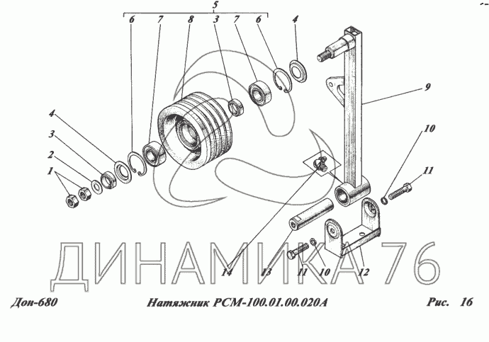 Схема ремней дон 680