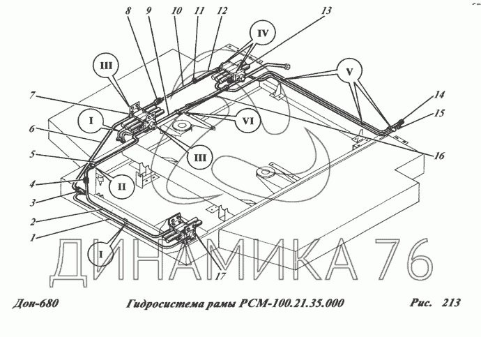 Схема ремней дон 680