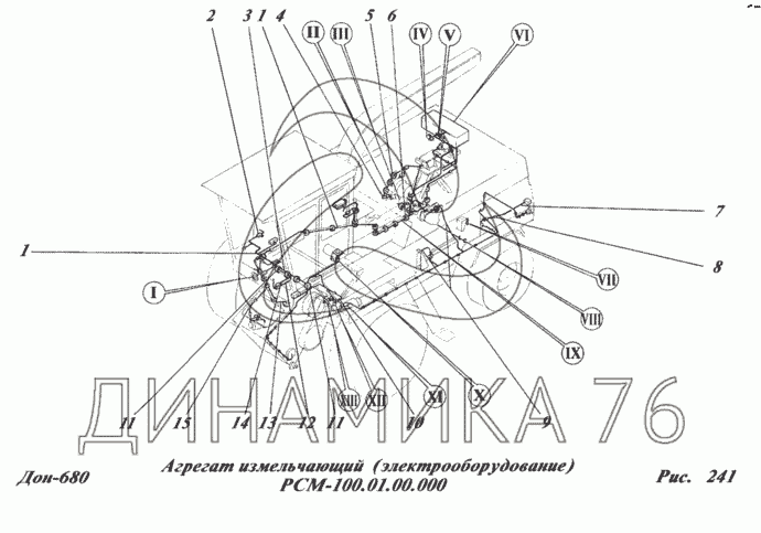 Схема ремней дон 680