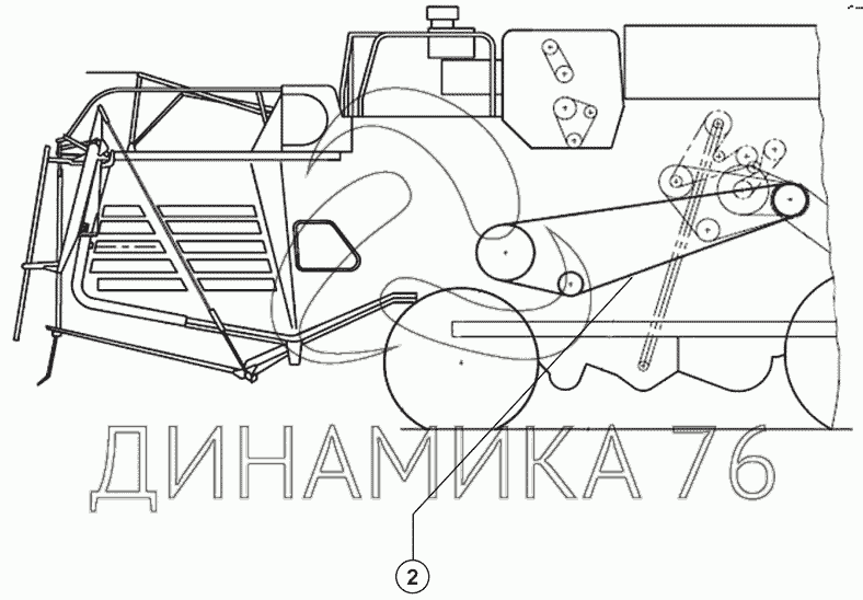 Схема ремней акрос 580