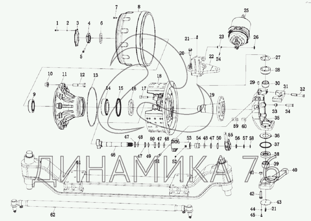 Ось тонар схема