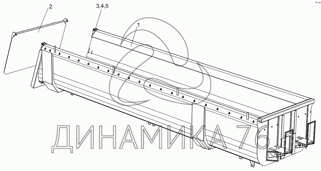 Задний борт тонар