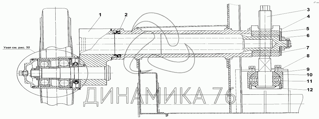 Клапан натяжения гусеницы