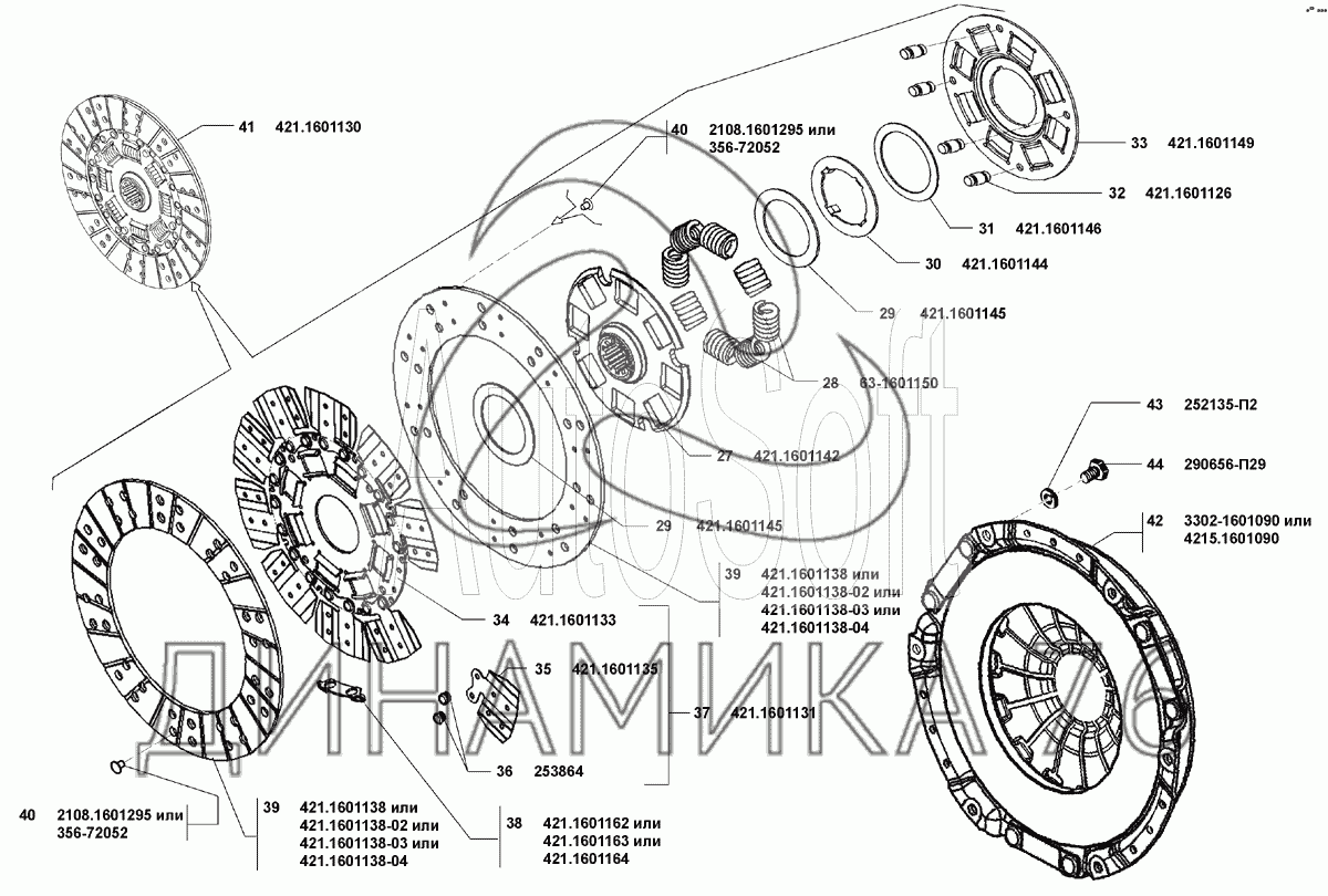 Сцепление на УМЗ-4216 (Евро 3)