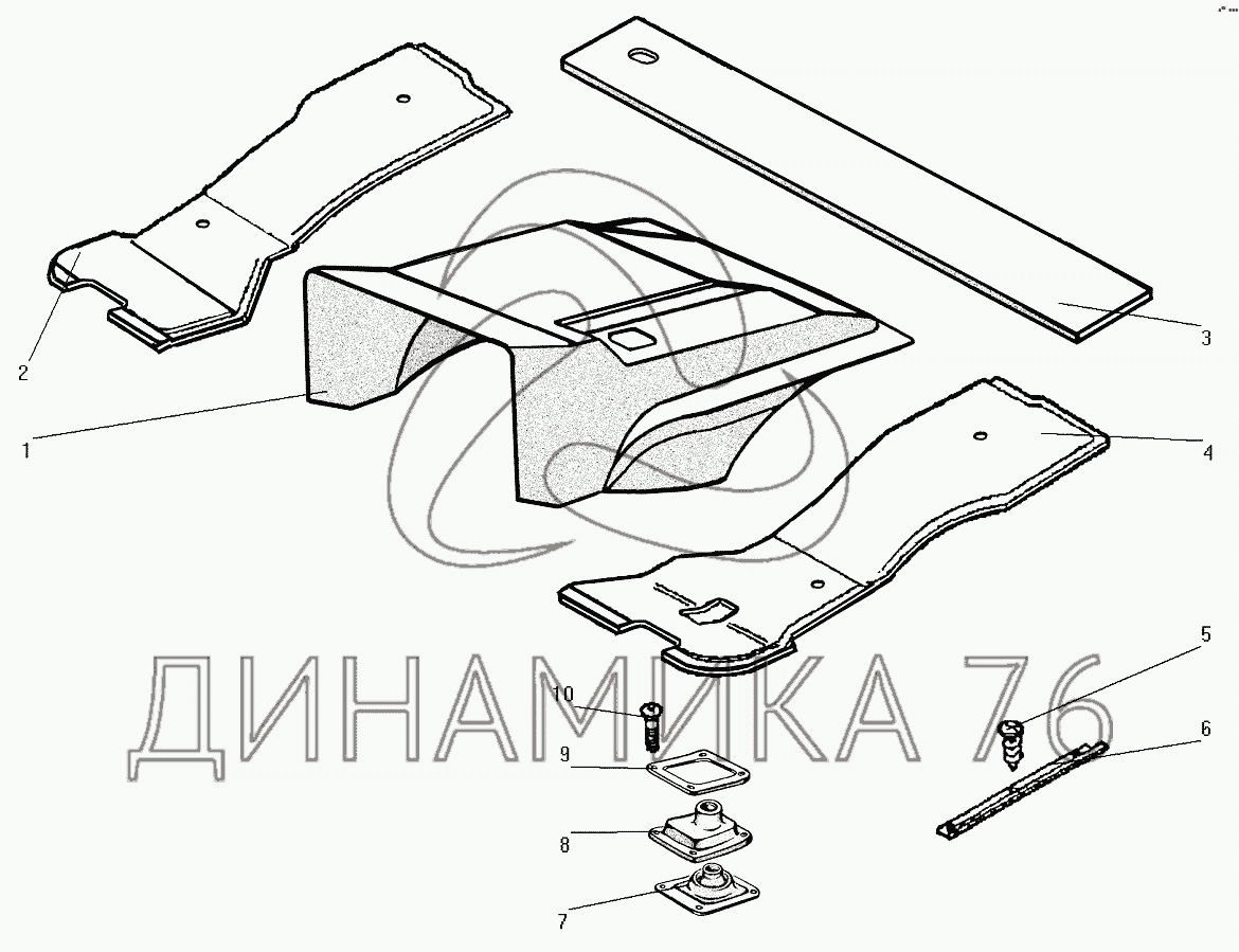 Настил пола Урал 4320