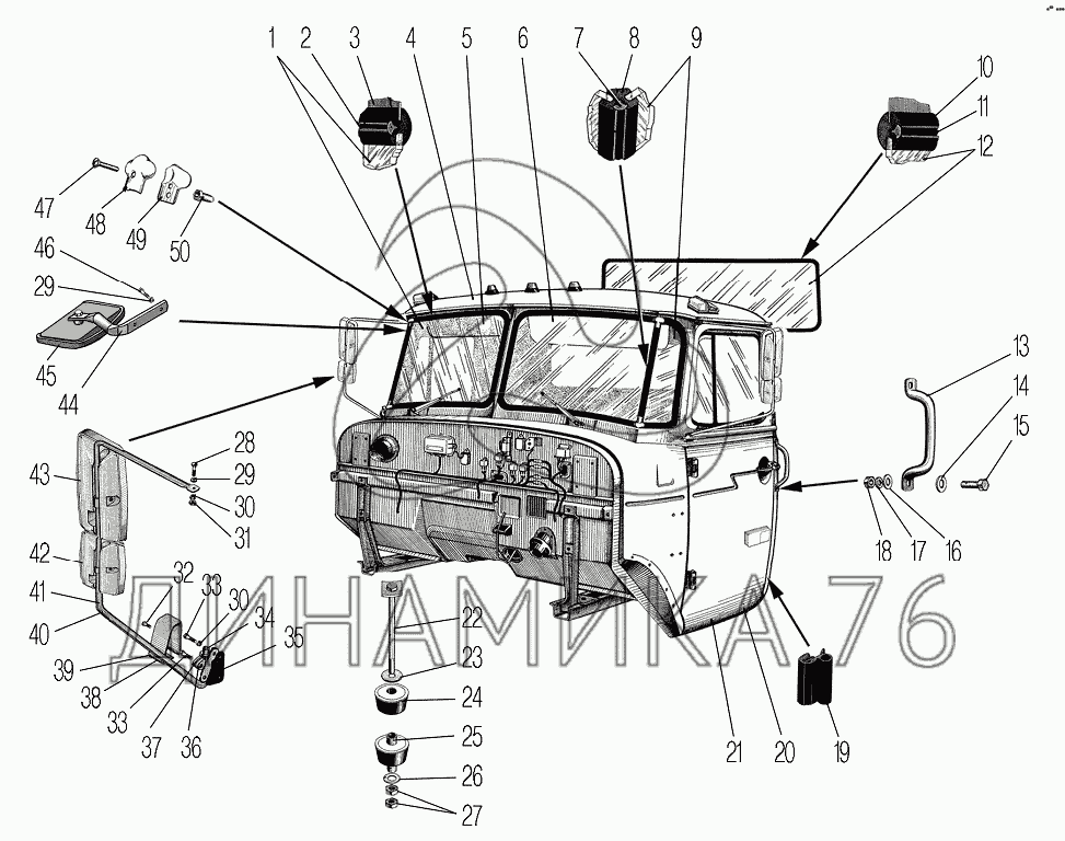 Полка в кабину урал 4320