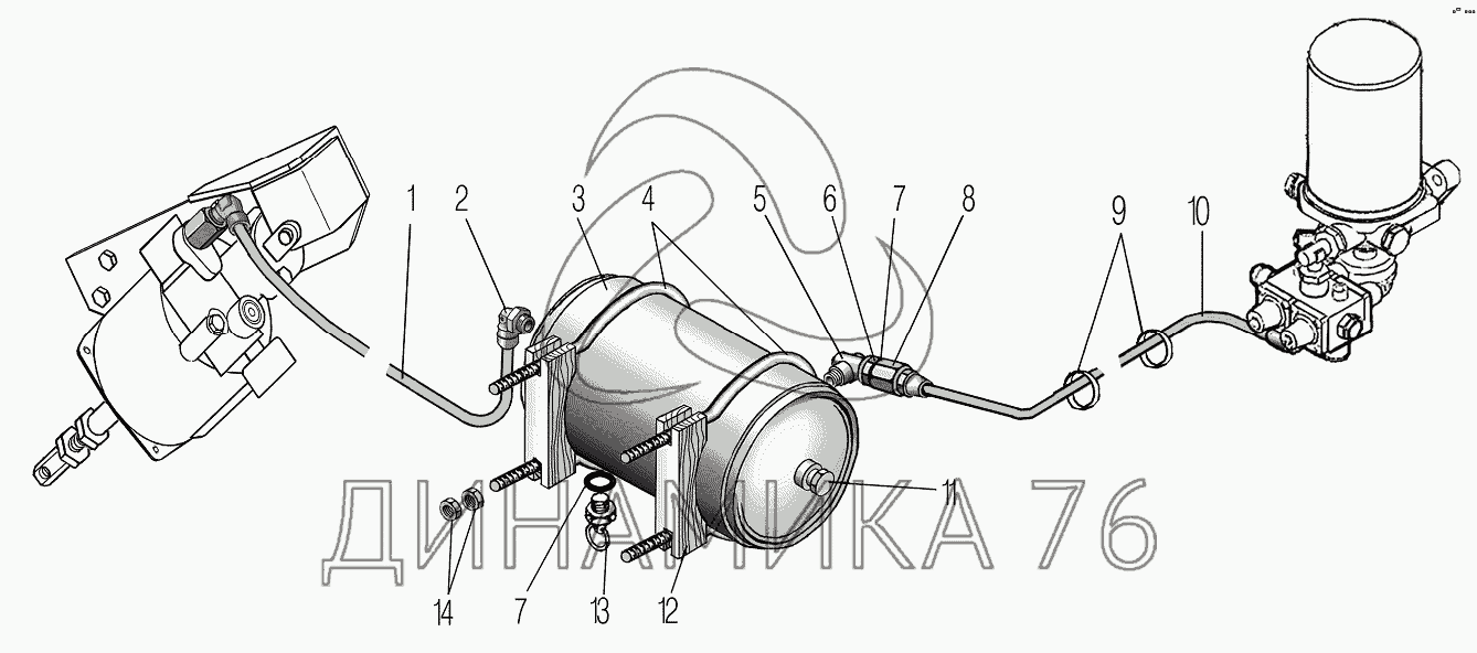 Схема тормозов урал 43 20