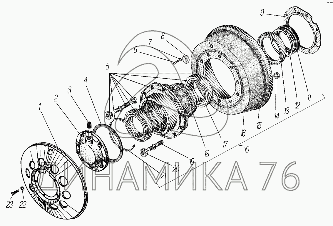 Ступица урал 4320 схема