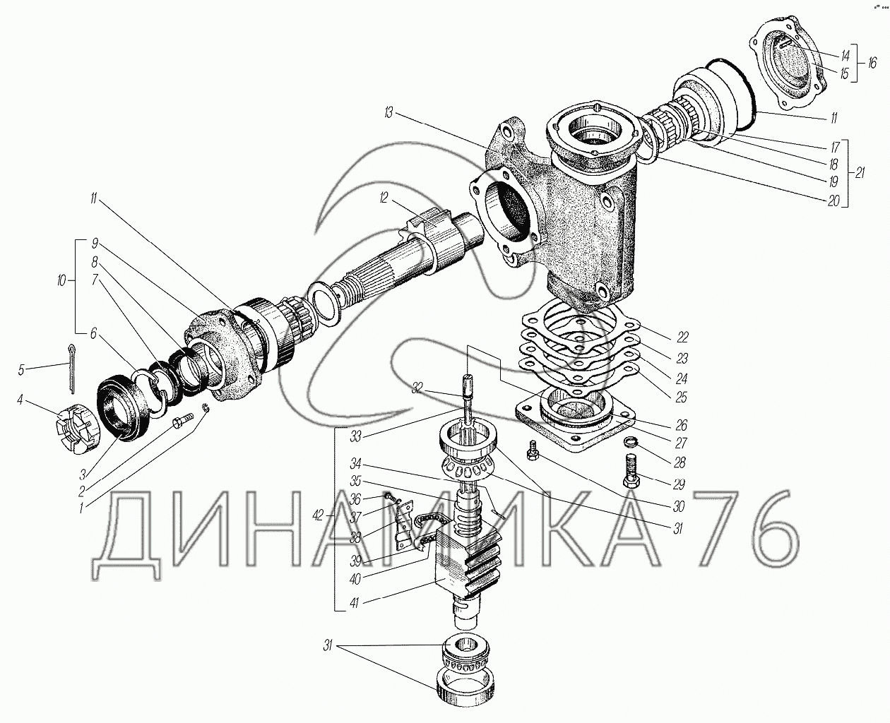 Фланец раздатки урал 4320