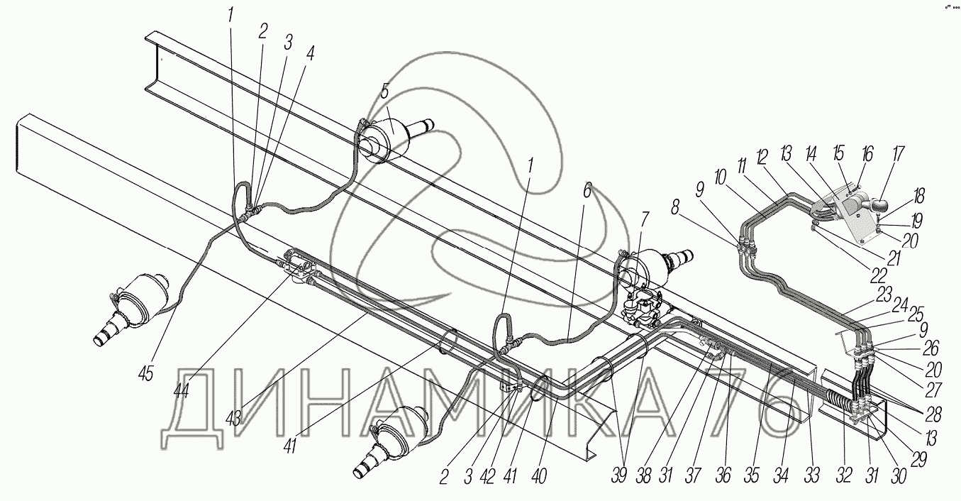 Схема глушителя урал 4320