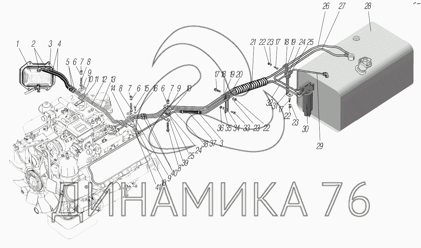 Схема электропитания урал 4320