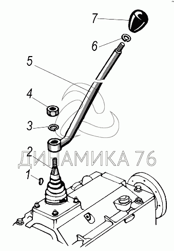 Схема переключения передач урал 4310