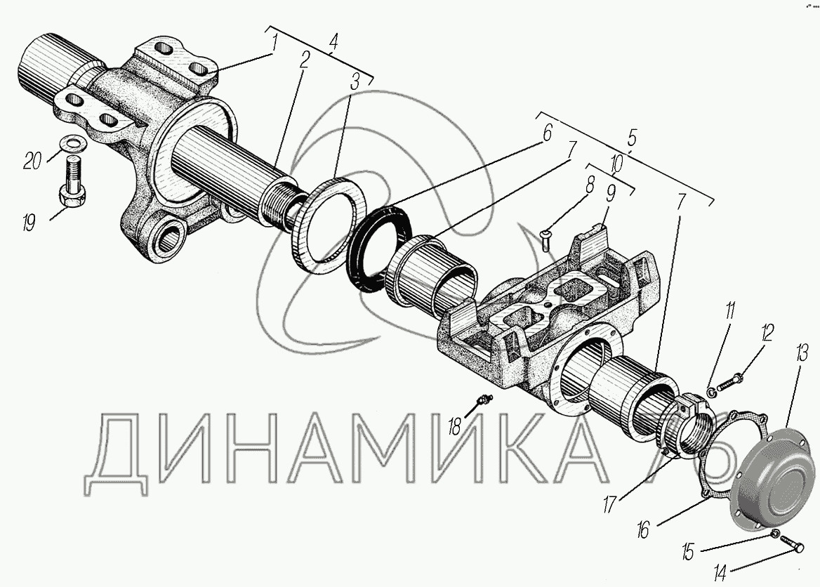 Кинематическая схема урал 4320