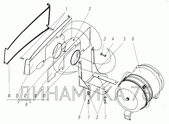 Фильтр урал 4320