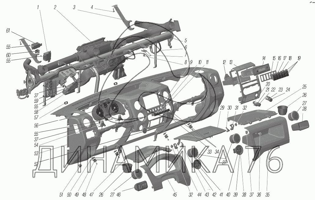 панель приборов газель 3302