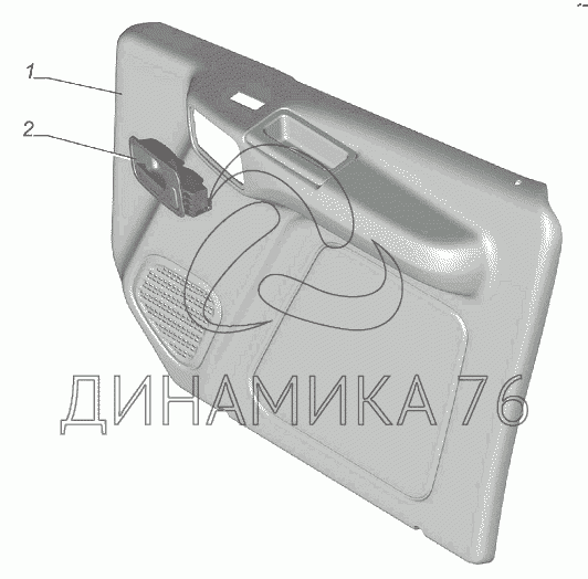 Обшивка двери урал 4320 левая