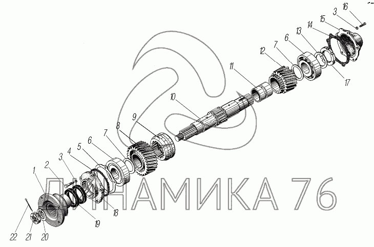 Раздаточная коробка урал 4320 схема