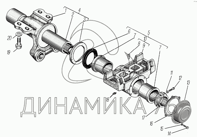 Чашка балансира камаз 43118