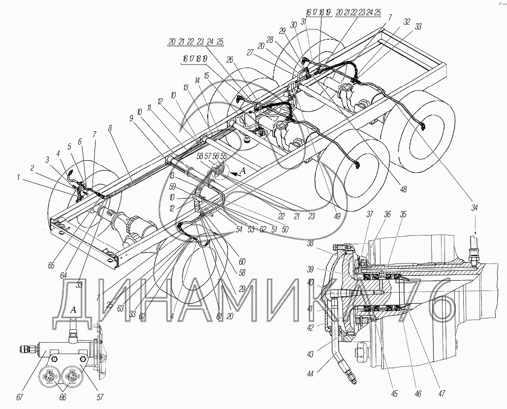 Подкачка колес урал 4320